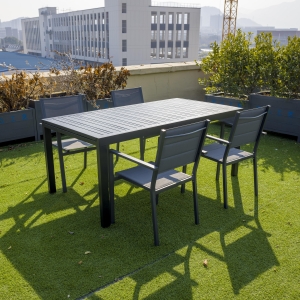 铝制推拉桌 alu extendable table