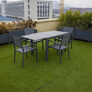 铝条抽拉桌（两片式）  Alu extendable table （2pcs t