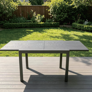 铁铝结合抽拉桌 Steel & Alu extendable table